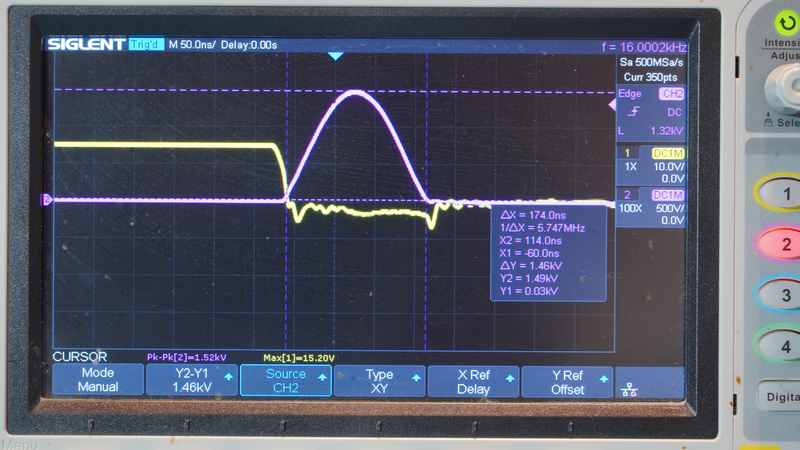 Электрическая схема обратноходового преобразователя для исследования свободной энергии